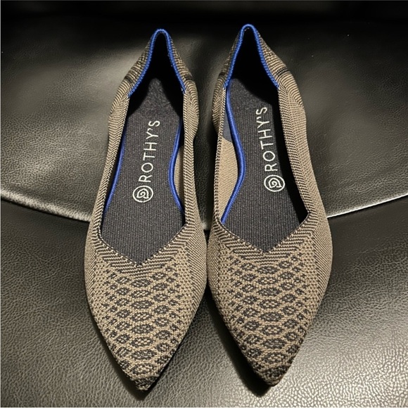 Rothy's The Point Walnut Python Rare Women’s Size 9 - Picture 2 of 7